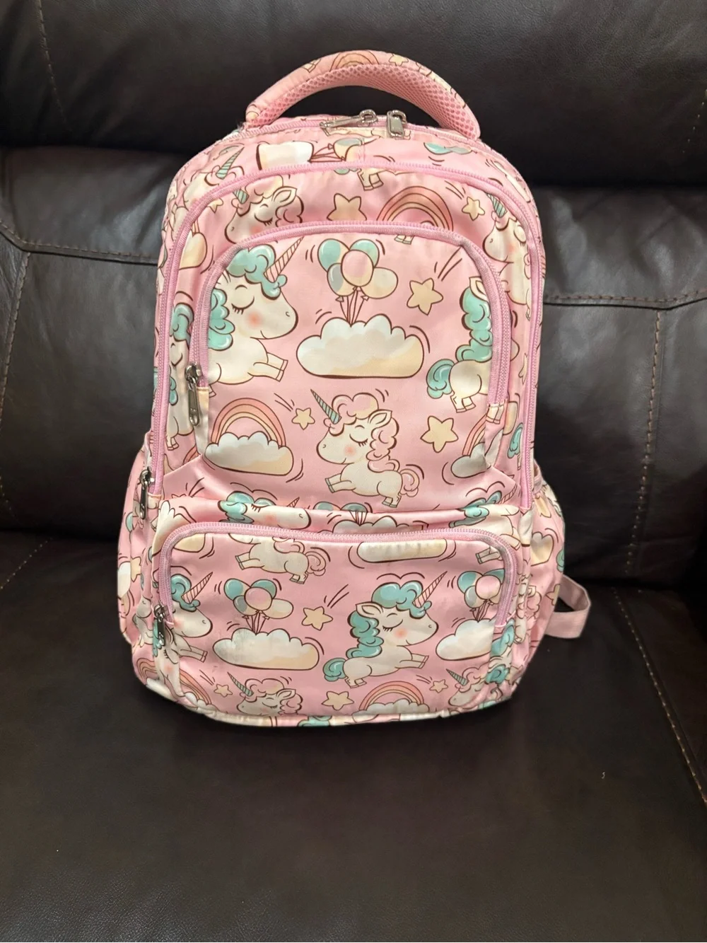 Kids Pink Unicorn Backpack - Cute Unicorn Print
